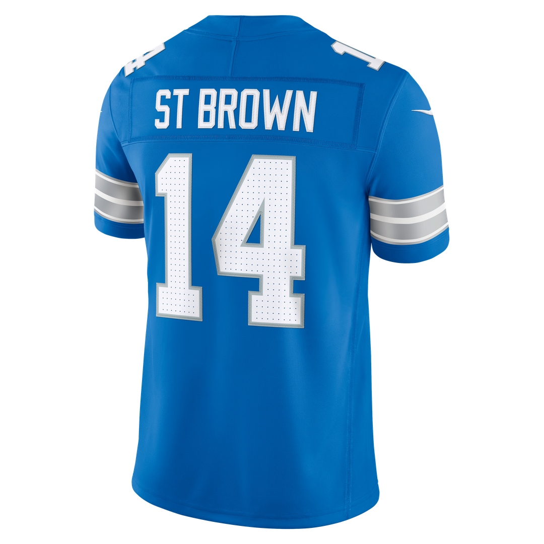 Detroit Lions Amon-Ra St. Brown Black Alternate Vapor F.U.S.E. Stitched Limited Jersey | NFL Football Jersey