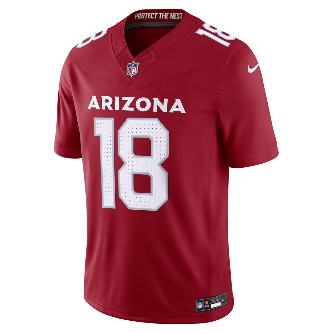 Arizona Cardinals Marvin Harrison Jr. White Vapor F.U.S.E. Stitched Limited Jersey | NFL Football Jersey
