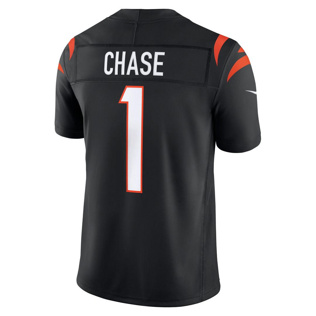 Cincinnati Bengals Ja'Marr Chase Orange Alternate Vapor F.U.S.E. Stitched Limited Jersey | NFL Football Jersey