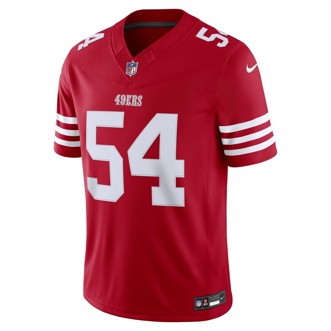 San Francisco 49ers Fred Warner White Alternate Vapor F.U.S.E. Stitched Limited Jersey | NFL Football Jersey