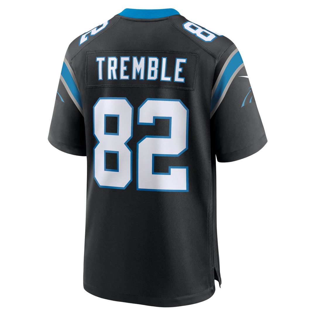 Carolina Panthers Tommy Tremble Black Team Game Jersey | NFL Football Jersey