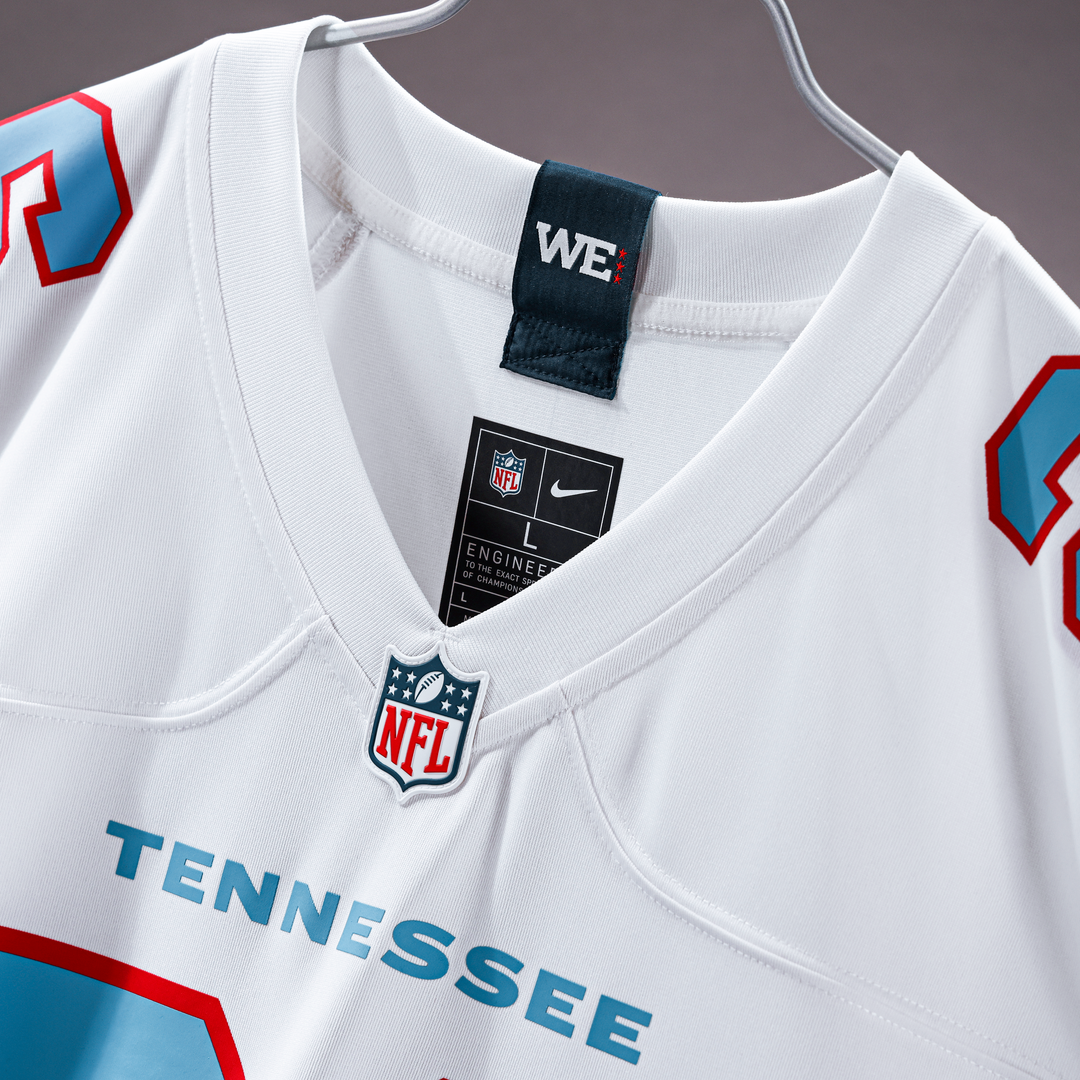 Tennessee Titans Jeffery Simmons Light Blue Game Jersey | NFL Football Jersey