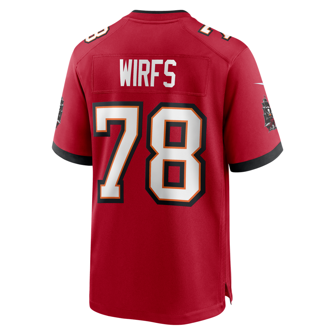 Tampa Bay Buccaneers Tristan Wirfs Red Game Jersey | NFL Football Jersey