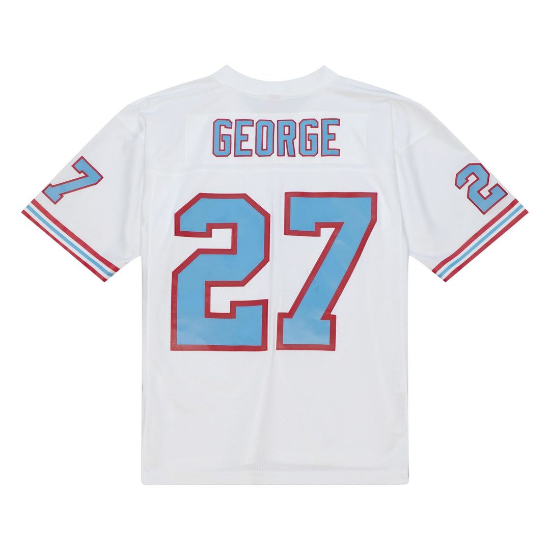 Tennessee Oilers Eddie George White Legacy Replica Jersey | NFL Football Jersey
