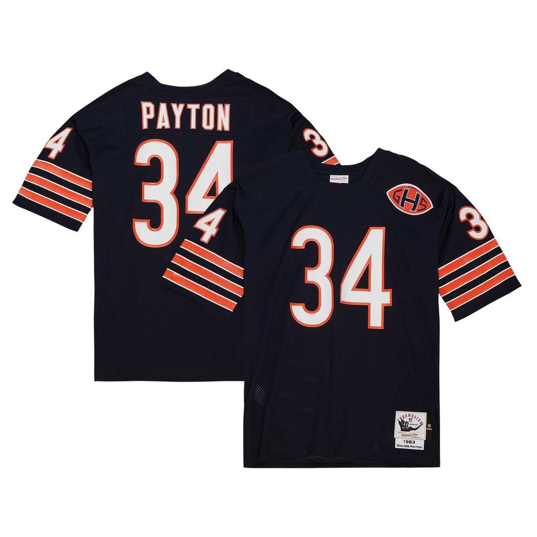 Chicago Bears 1985 Walter Payton White Authentic Throwback Retired Player Jersey | NFL Football Jersey