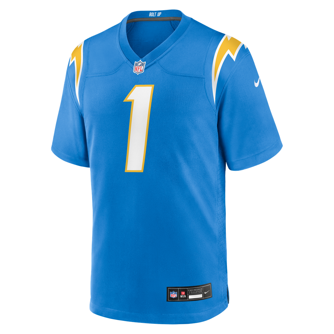 Los Angeles Chargers Quentin Johnston Gold Alternate Charger Power Game Player Jersey | NFL Football Jersey