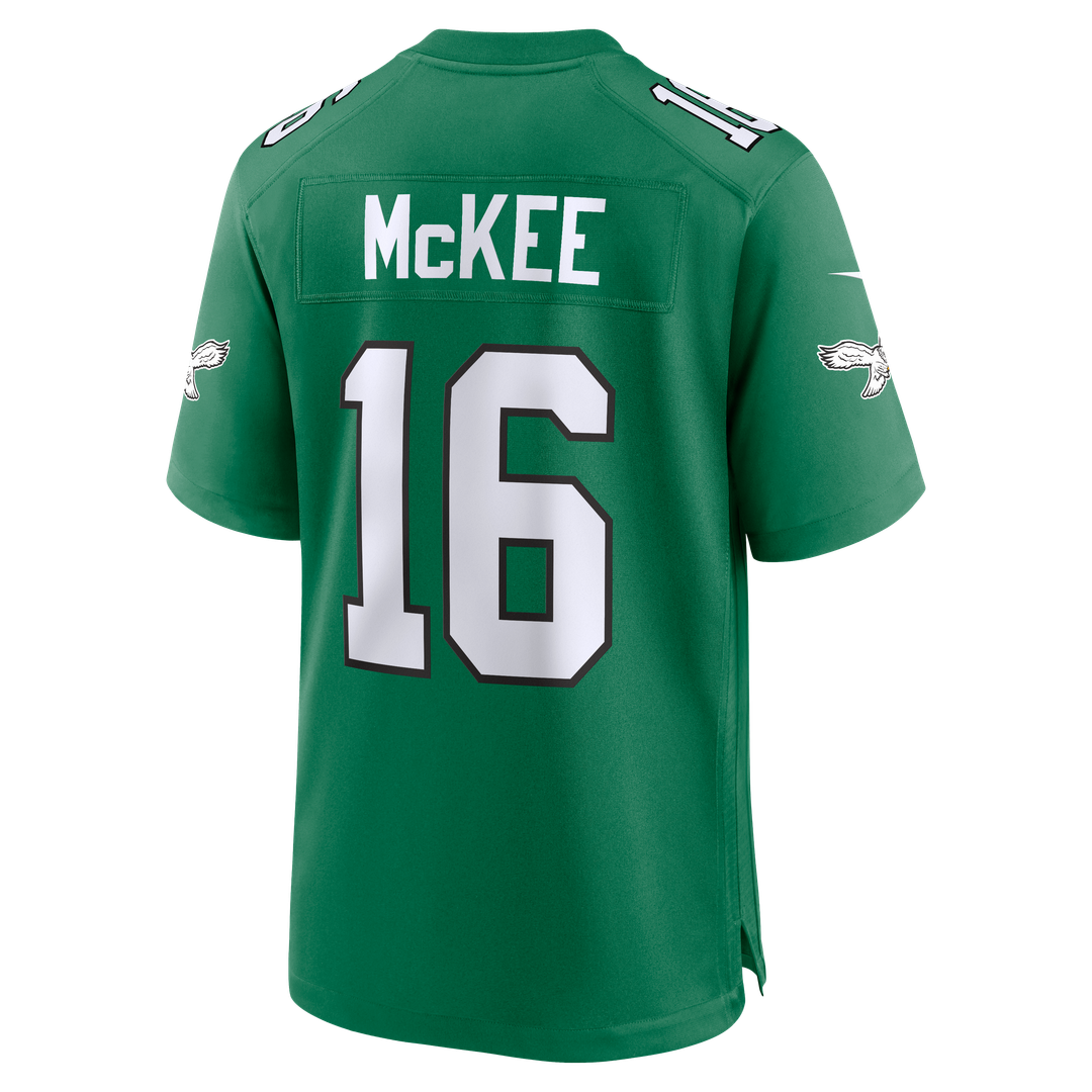 Philadelphia Eagles Tanner McKee Kelly Green Alternate Game Jersey | NFL Football Jersey