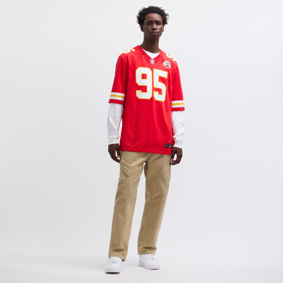 Kansas City Chiefs Chris Jones Red Game Jersey | NFL Football Jersey