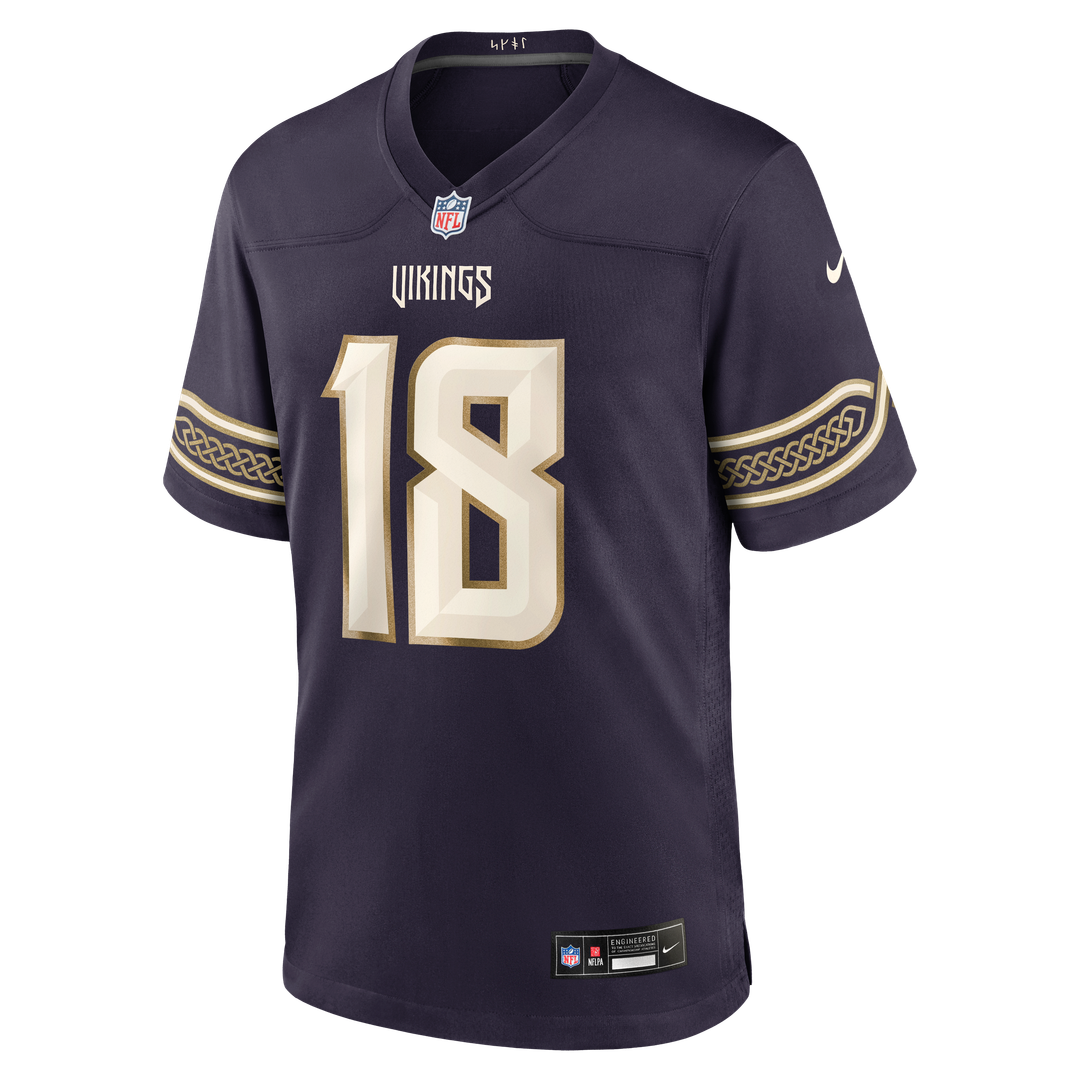 Minnesota Vikings Justin Jefferson Purple 2026 Rivalries Collection Game Jersey | NFL Football Jersey