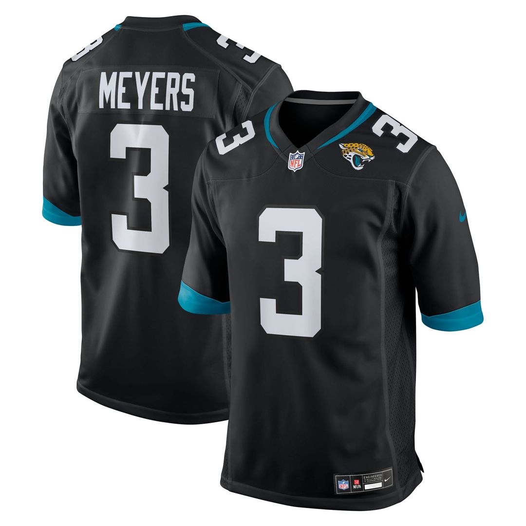 Jacksonville Jaguars Jakobi Meyers Teal Team Game Jersey | NFL Football Jersey