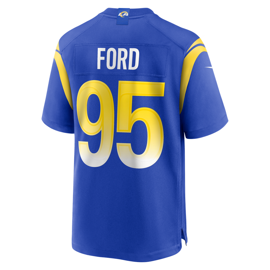Los Angeles Rams Poona Ford Royal Team Game Jersey | NFL Football Jersey