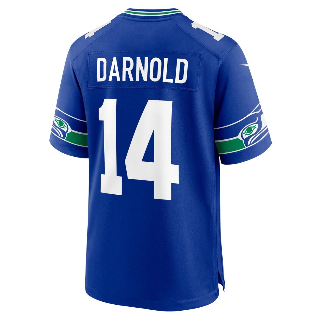 Seattle Seahawks Sam Darnold Royal Alternate Game Player Jersey | NFL Football Jersey
