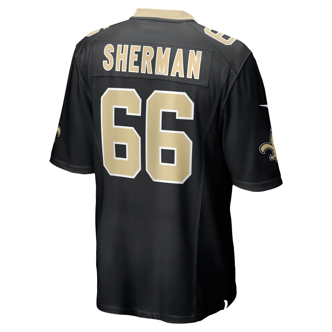 New Orleans Saints William Sherman Black Team Game Jersey | NFL Football Jersey