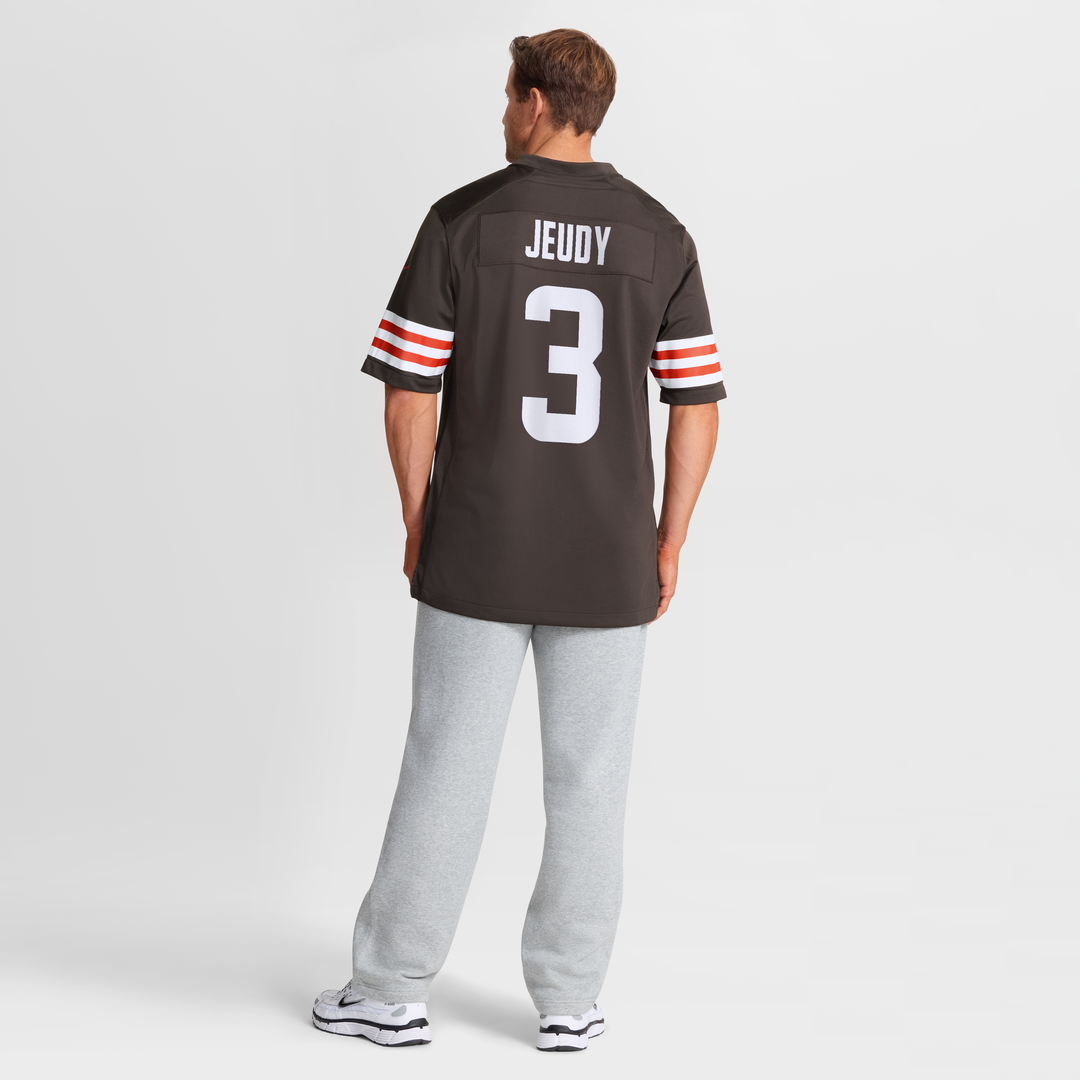 Cleveland Browns Jerry Jeudy Brown Game Jersey | NFL Football Jersey