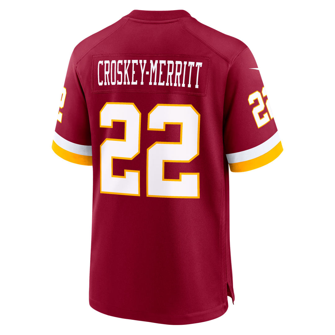 Washington Commanders Jacory Croskey-Merritt Burgundy Game Jersey | NFL Football Jersey