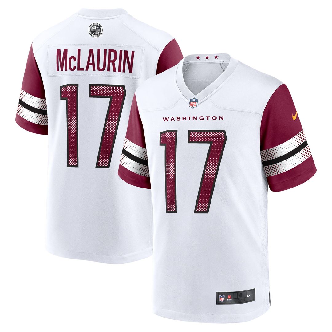Washington Commanders Terry McLaurin White Game Jersey | NFL Football Jersey