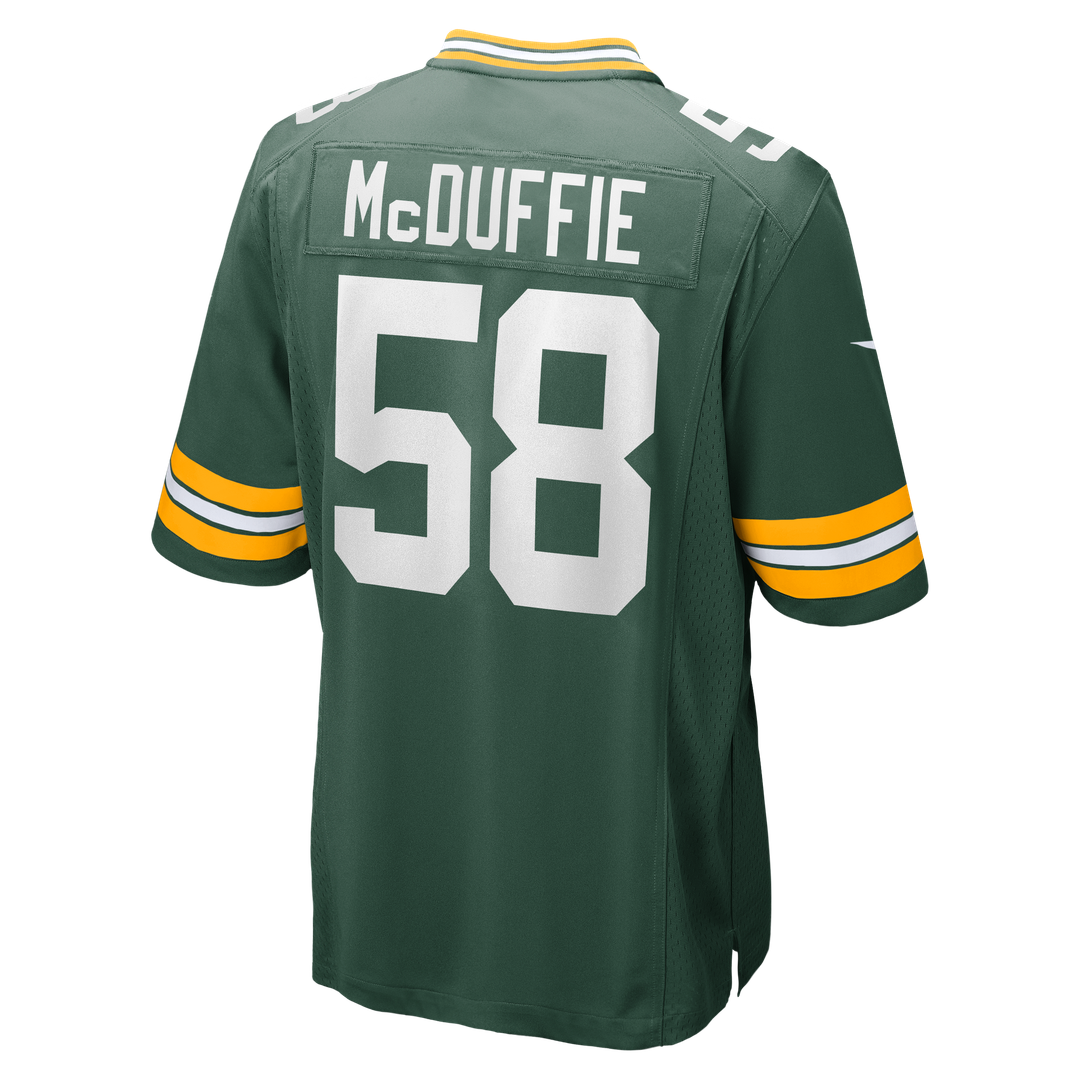Green Bay Packers Isaiah McDuffie Green Game Jersey | NFL Football Jersey