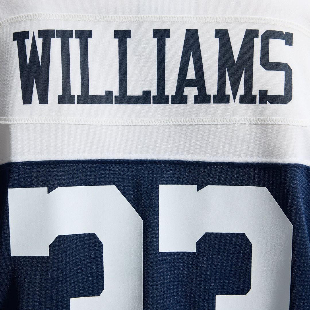 Dallas Cowboys Javonte Williams White Game Jersey | NFL Football Jersey