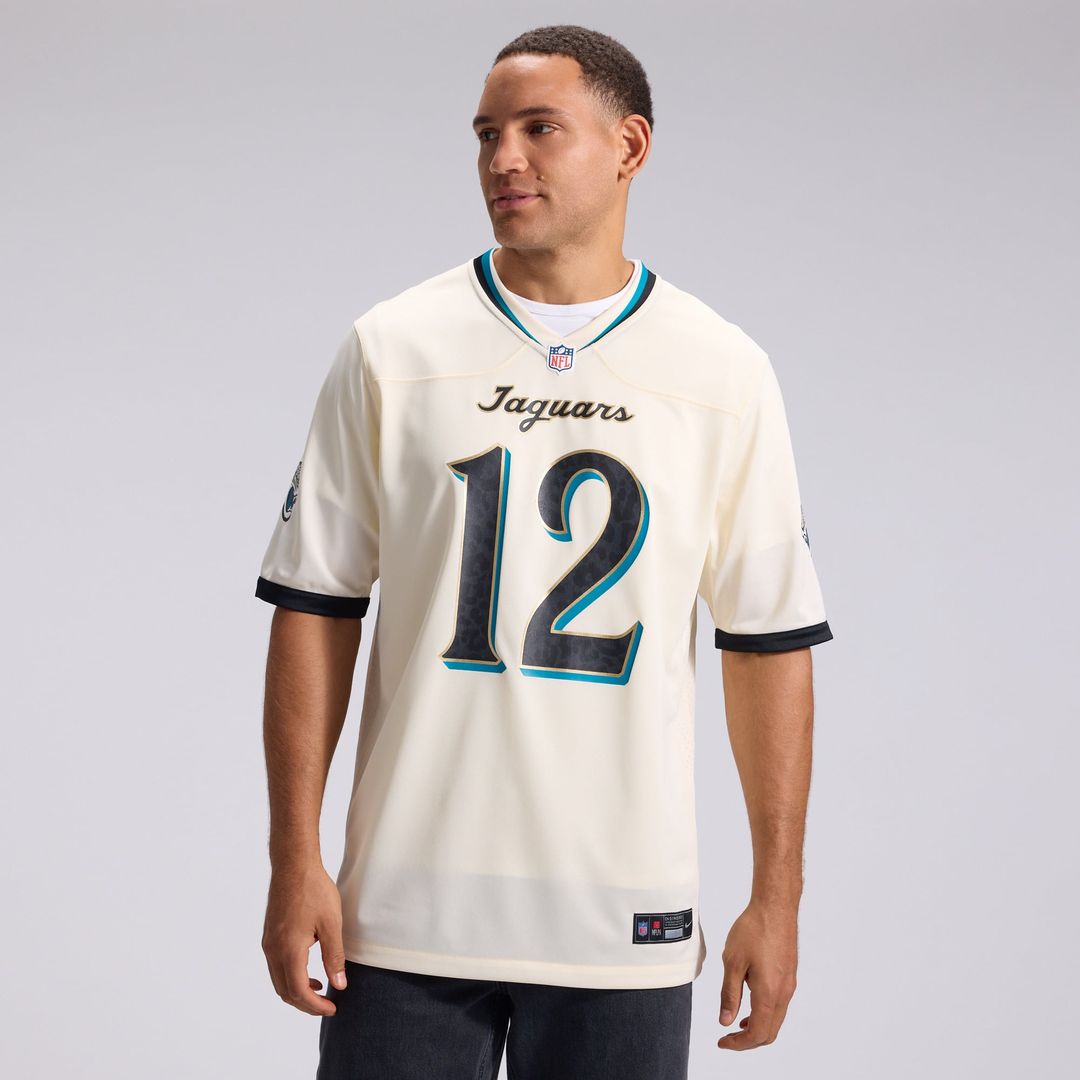 Jacksonville Jaguars Travis Hunter Natural 2026 Rivalries Collection Game Jersey | NFL Football Jersey