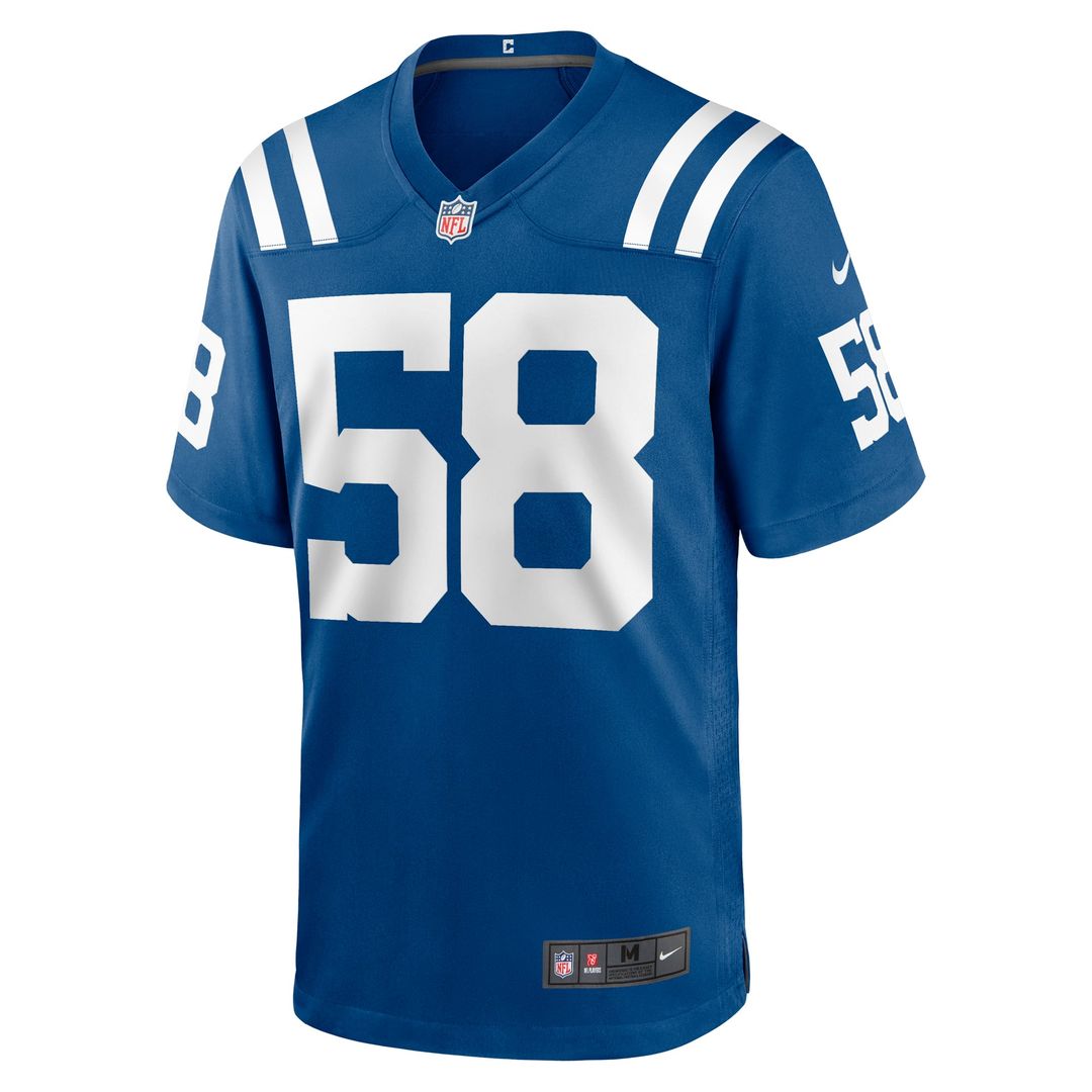 Indianapolis Colts Austin Ajiake Royal Game Jersey | NFL Football Jersey