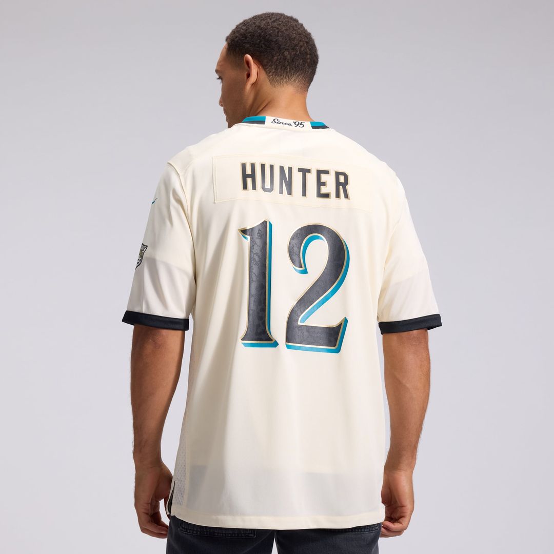 Jacksonville Jaguars Travis Hunter Natural 2026 Rivalries Collection Game Jersey | NFL Football Jersey