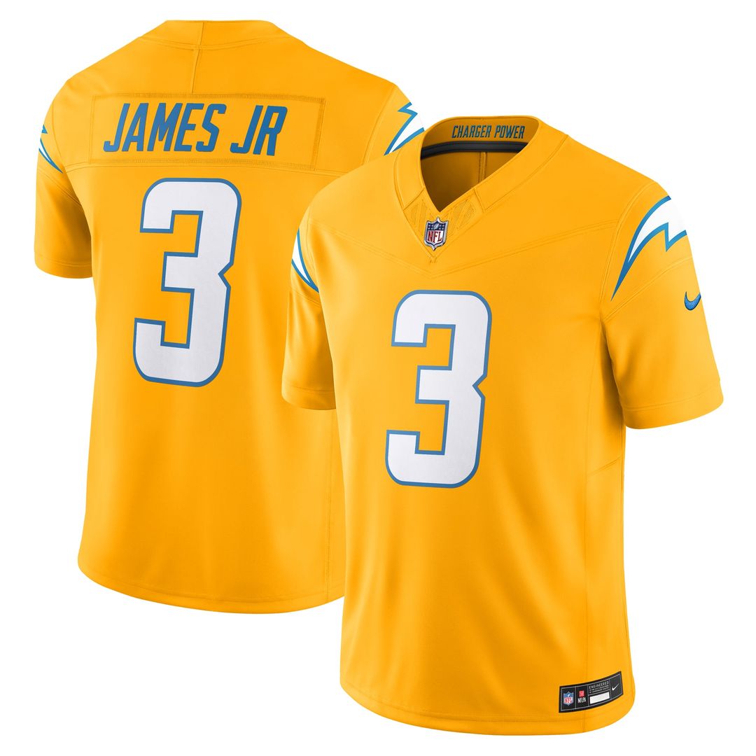 Los Angeles Chargers Derwin James Jr. Gold Alternate Charger Power Vapor F.U.S.E. Limited Jersey | NFL Football Jersey