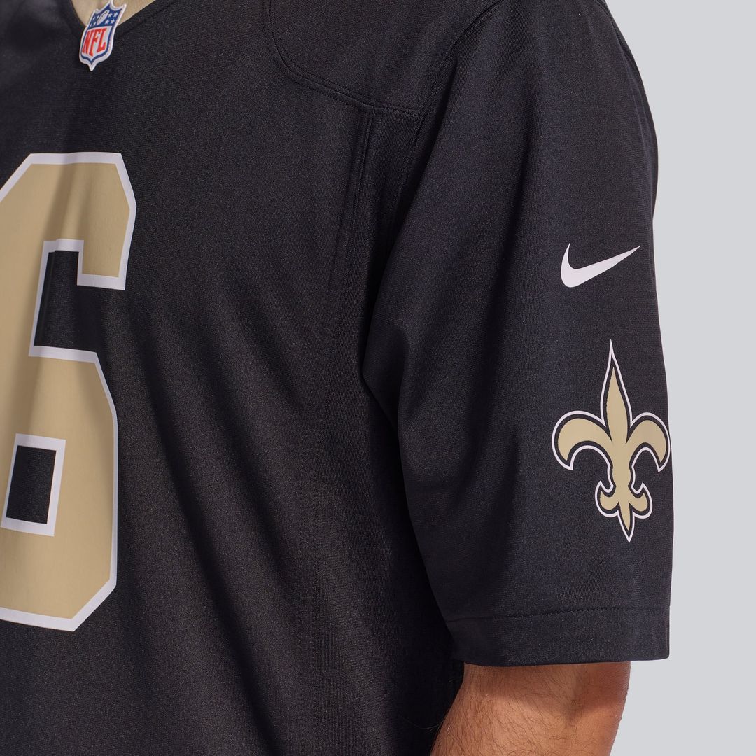 New Orleans Saints Tyler Shough Black Game Jersey | NFL Football Jersey