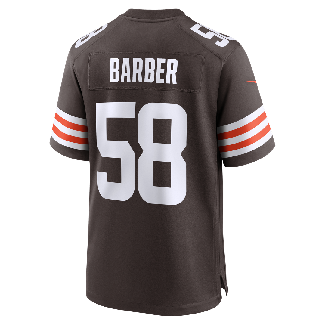 Cleveland Browns Austin Barber Brown Team Game Jersey | NFL Football Jersey