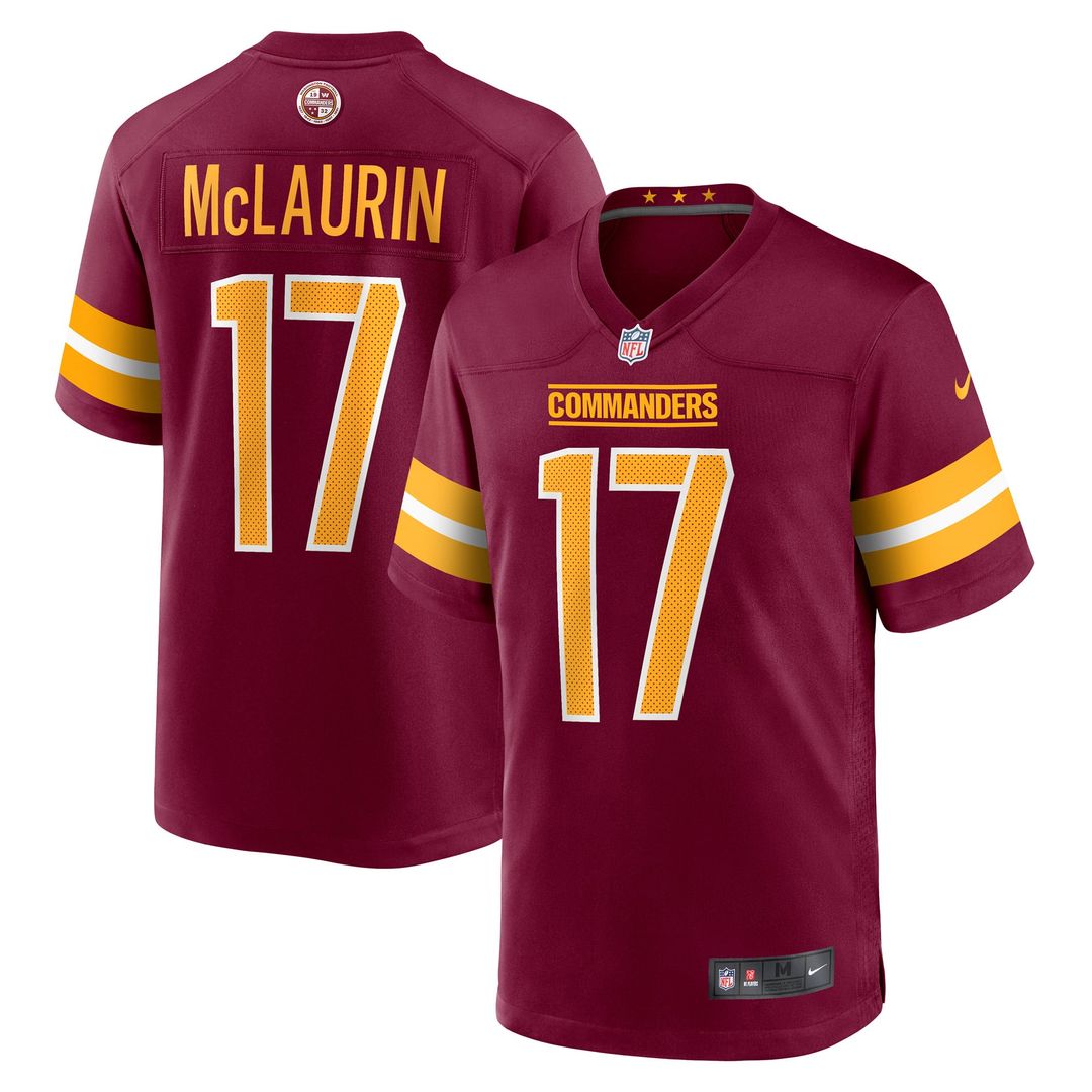 Washington Commanders Terry McLaurin White Game Jersey | NFL Football Jersey