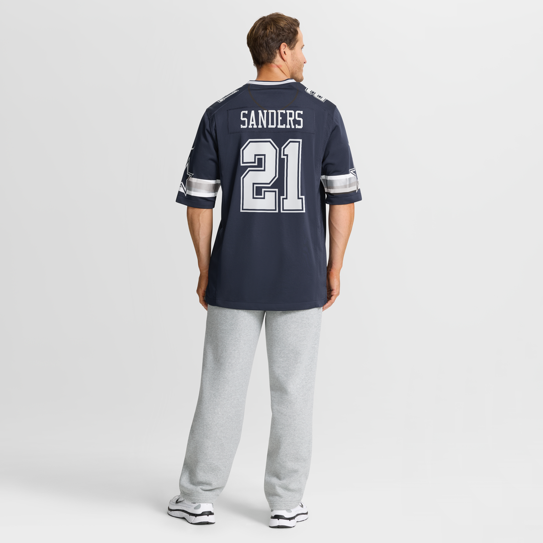 Dallas Cowboys Deion Sanders Navy Team Retired Player Game Jersey | NFL Football Jersey