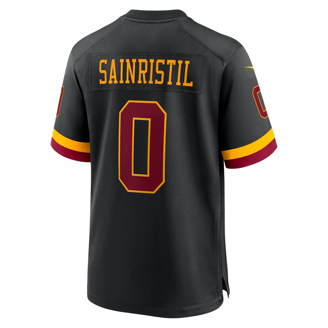 Washington Commanders Mike Sainristil Black Hail Raiser Alternate Game Jersey | NFL Football Jersey