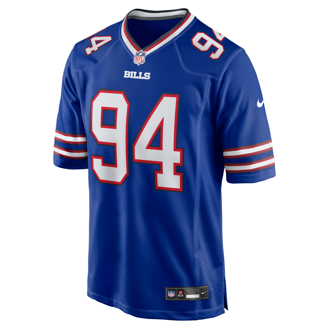 Buffalo Bills Landon Jackson Royal Team Game Jersey | NFL Football Jersey