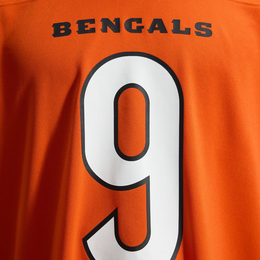 Cincinnati Bengals Joe Burrow Orange Alternate Game Jersey | NFL Football Jersey