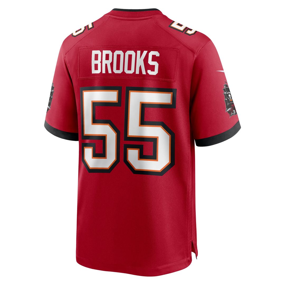 Tampa Bay Buccaneers Derrick Brooks Red Retired Player Game Jersey | NFL Football Jersey