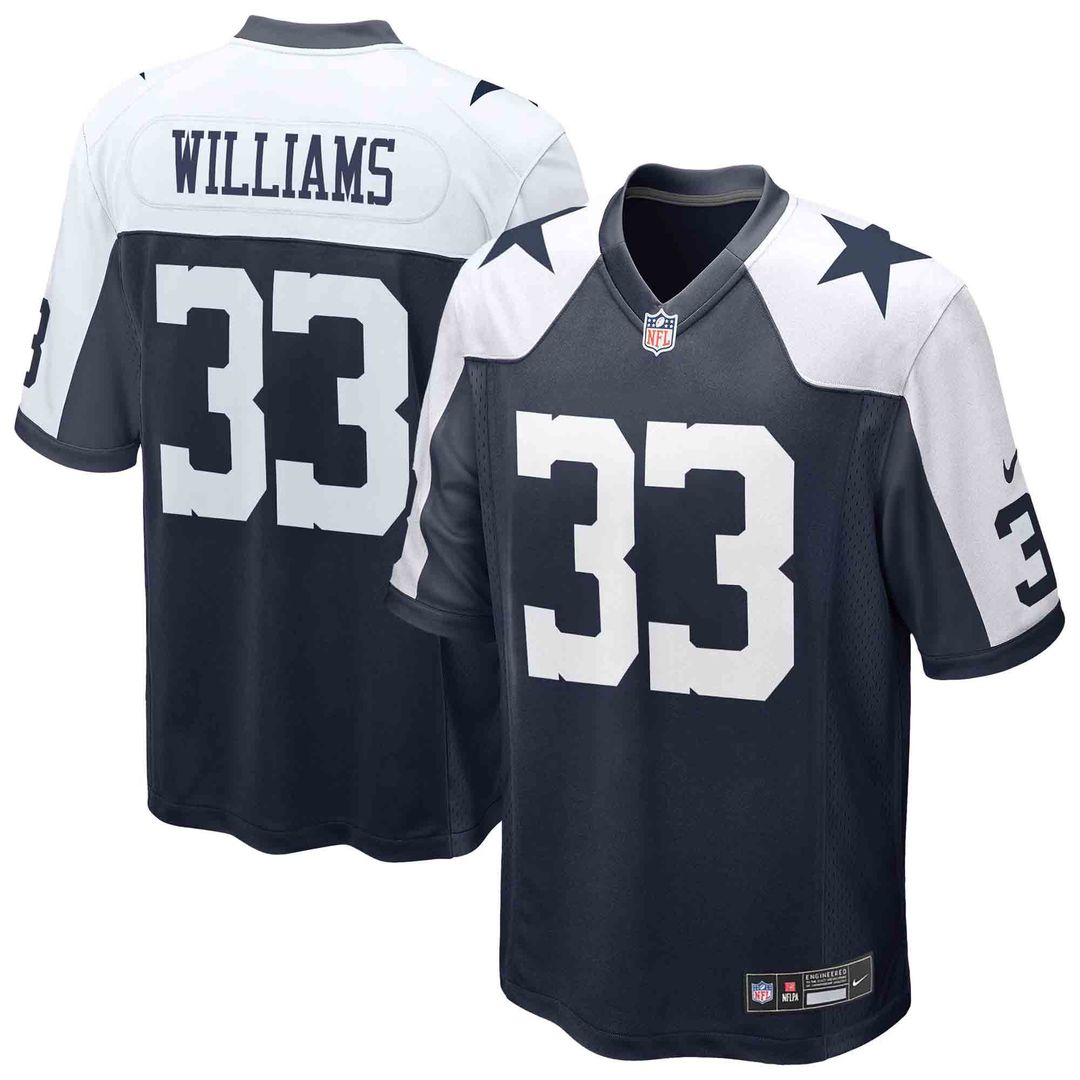 Dallas Cowboys Javonte Williams White Game Jersey | NFL Football Jersey