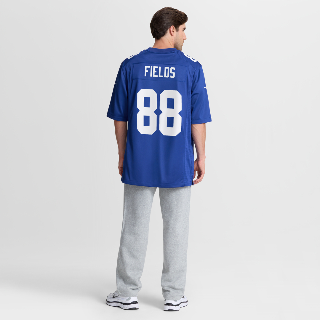 New York Giants Malachi Fields Royal Team Game Jersey | NFL Football Jersey
