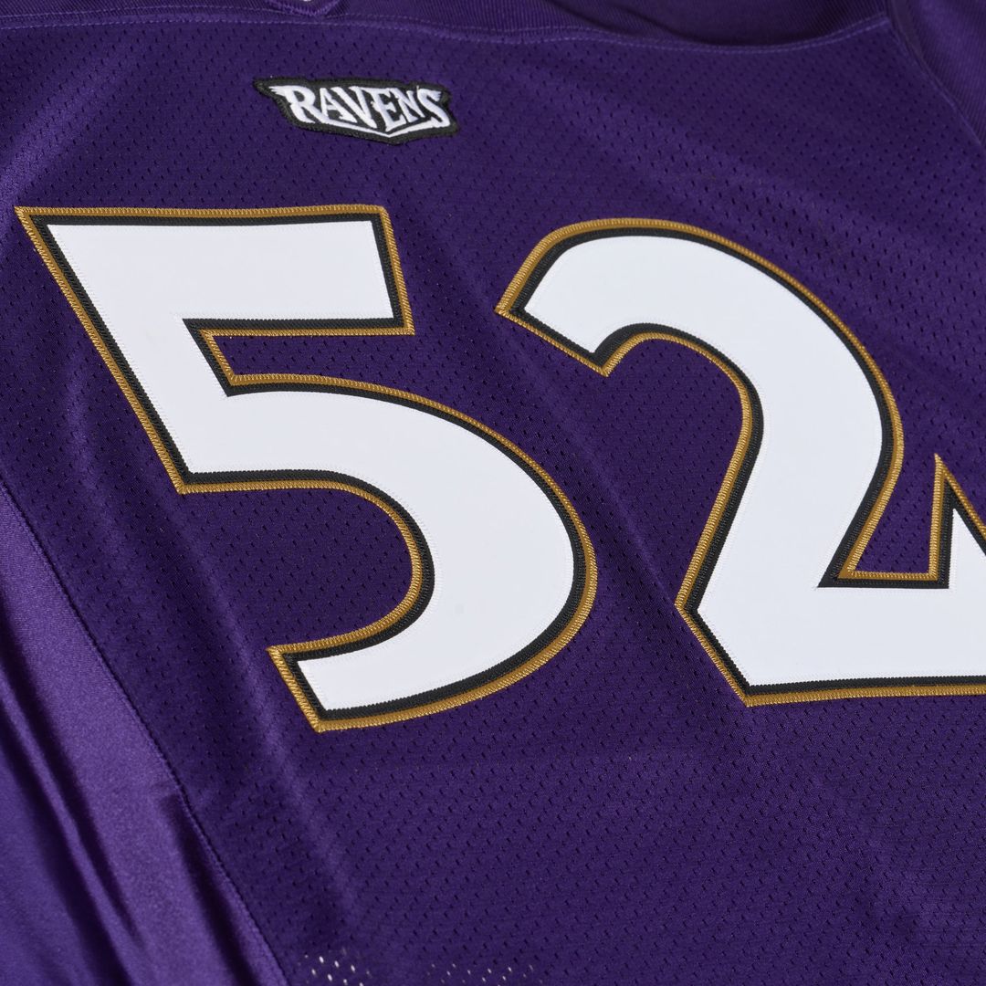 Baltimore Ravens Ray Lewis Purple 1996 Authentic Throwback Jersey | NFL Football Jersey