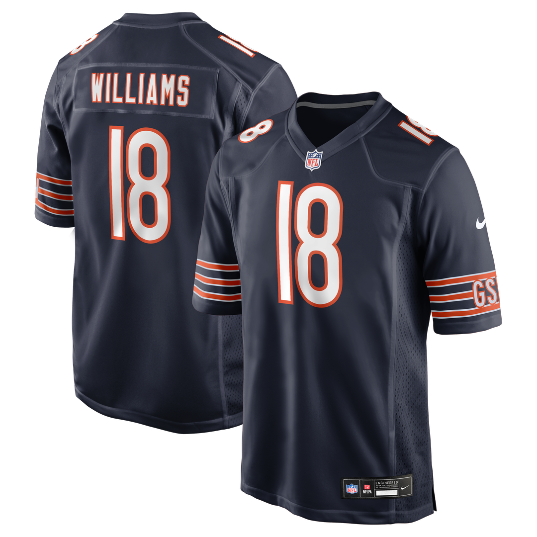 Chicago Bears Caleb Williams White First Round Pick Player Game Jersey | NFL Football Jersey