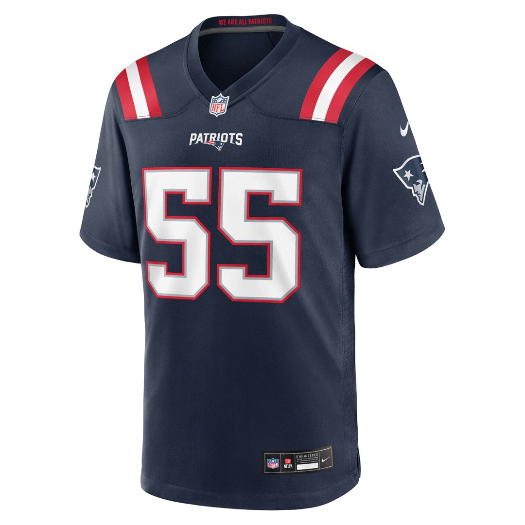 New England Patriots Jared Wilson Navy Team Game Jersey | NFL Football Jersey
