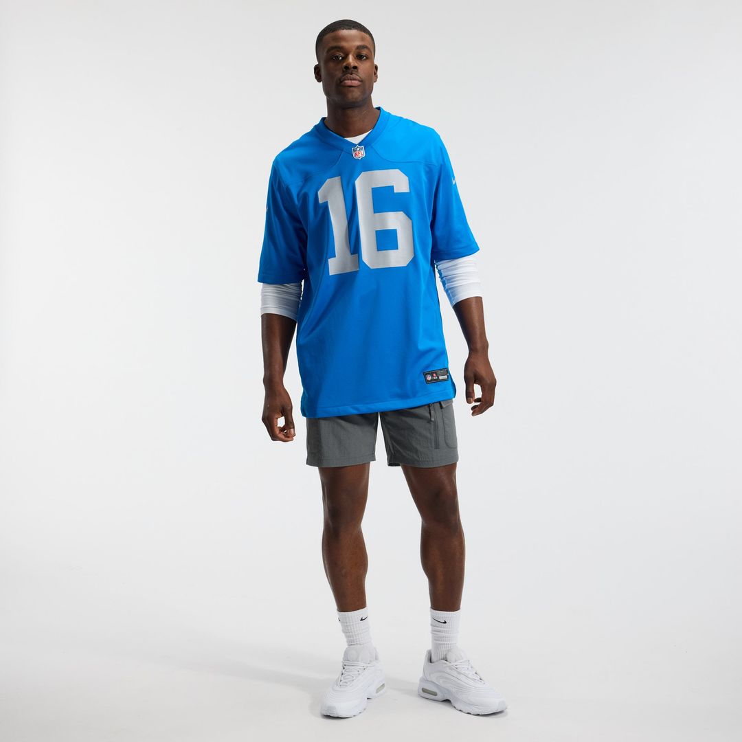 Detroit Lions Jared Goff Blue Alternate Game Jersey | NFL Football Jersey