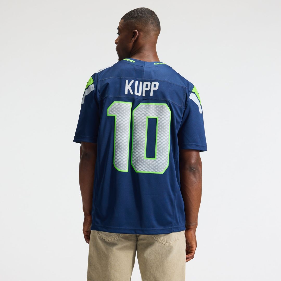 Seattle Seahawks Cooper Kupp College Navy Team Vapor F.U.S.E. Stitched Limited Jersey | NFL Football Jersey