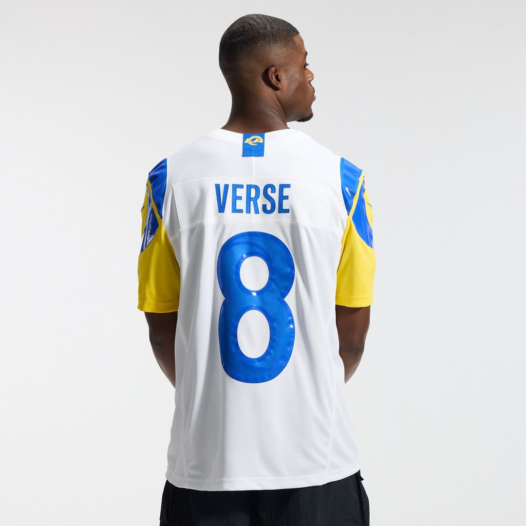 Los Angeles Rams Jared Verse White Vapor F.U.S.E. Stitched Limited Jersey | NFL Football Jersey