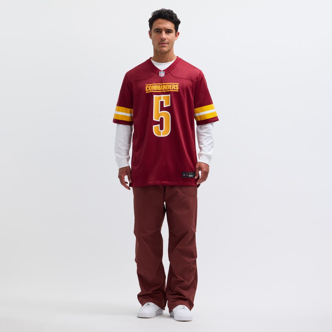 Washington Commanders Jayden Daniels White Player Game Jersey | NFL Football Jersey