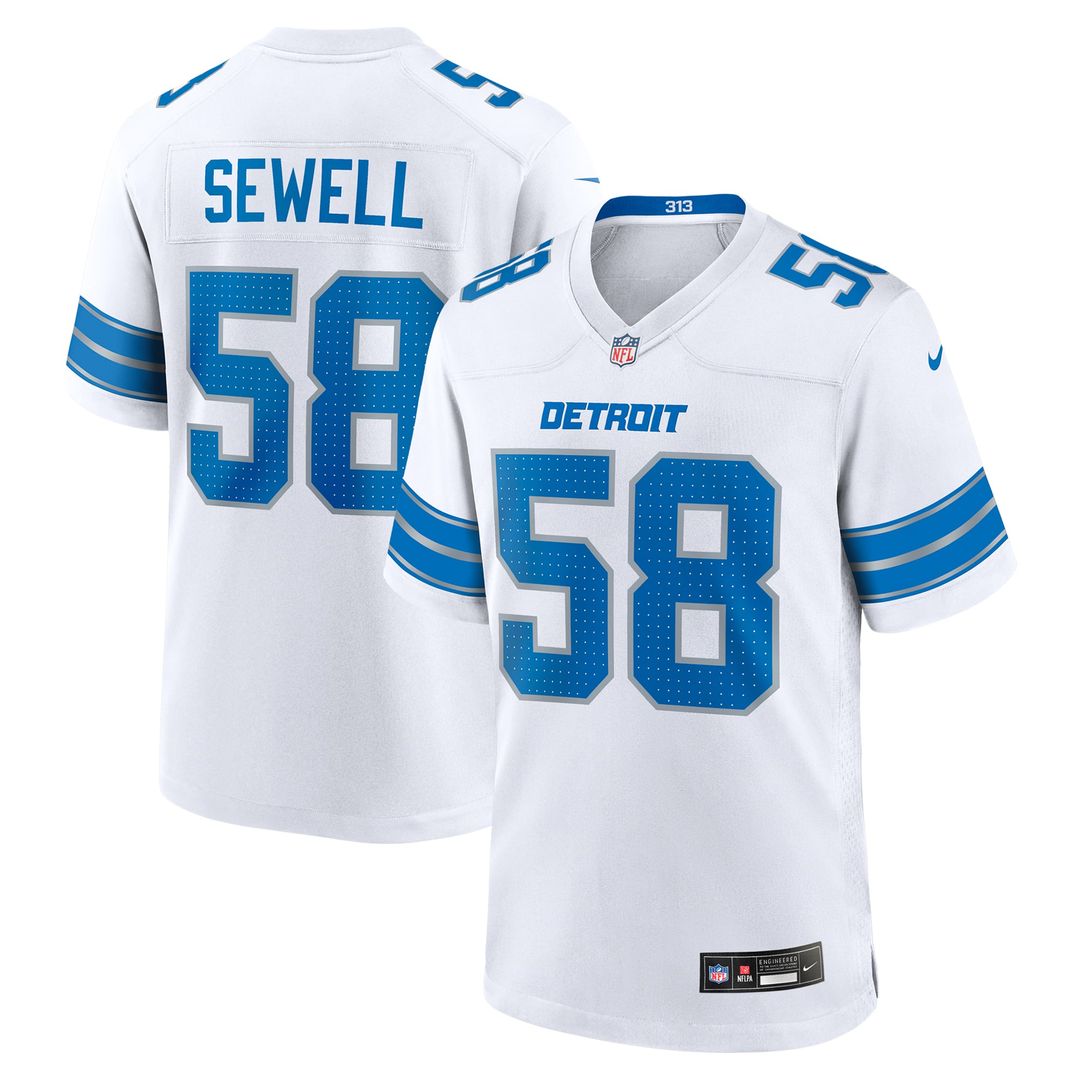 Detroit Lions Penei Sewell Black 2nd Alternate Game Jersey | NFL Football Jersey