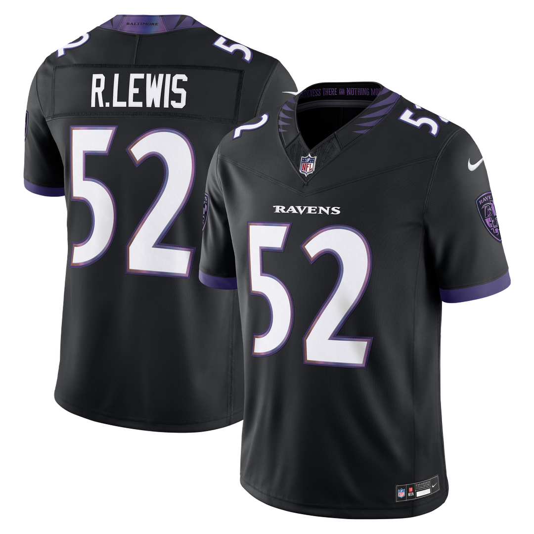 Baltimore Ravens Ray Lewis Black Alternate Vapor F.U.S.E. Stitched Retired Player Limited Jersey | NFL Football Jersey