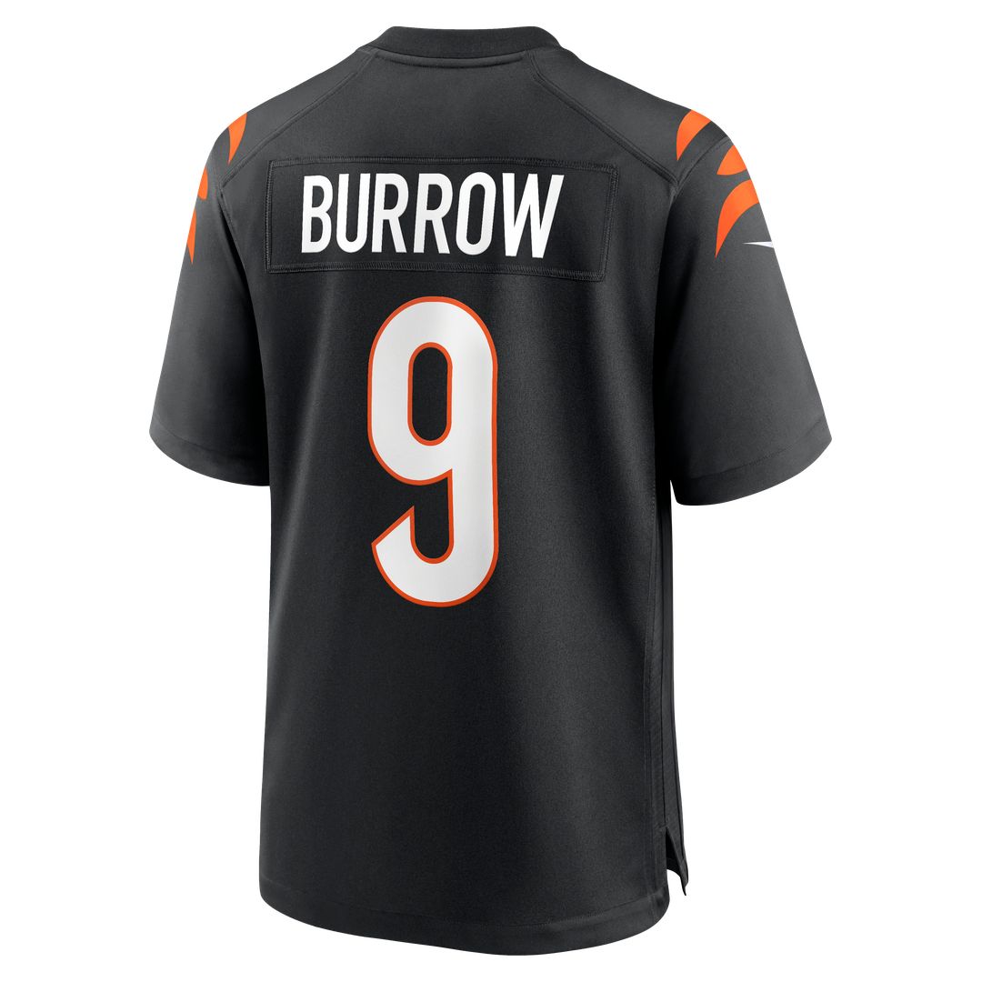 Cincinnati Bengals Joe Burrow Black Player Game Jersey | NFL Football Jersey