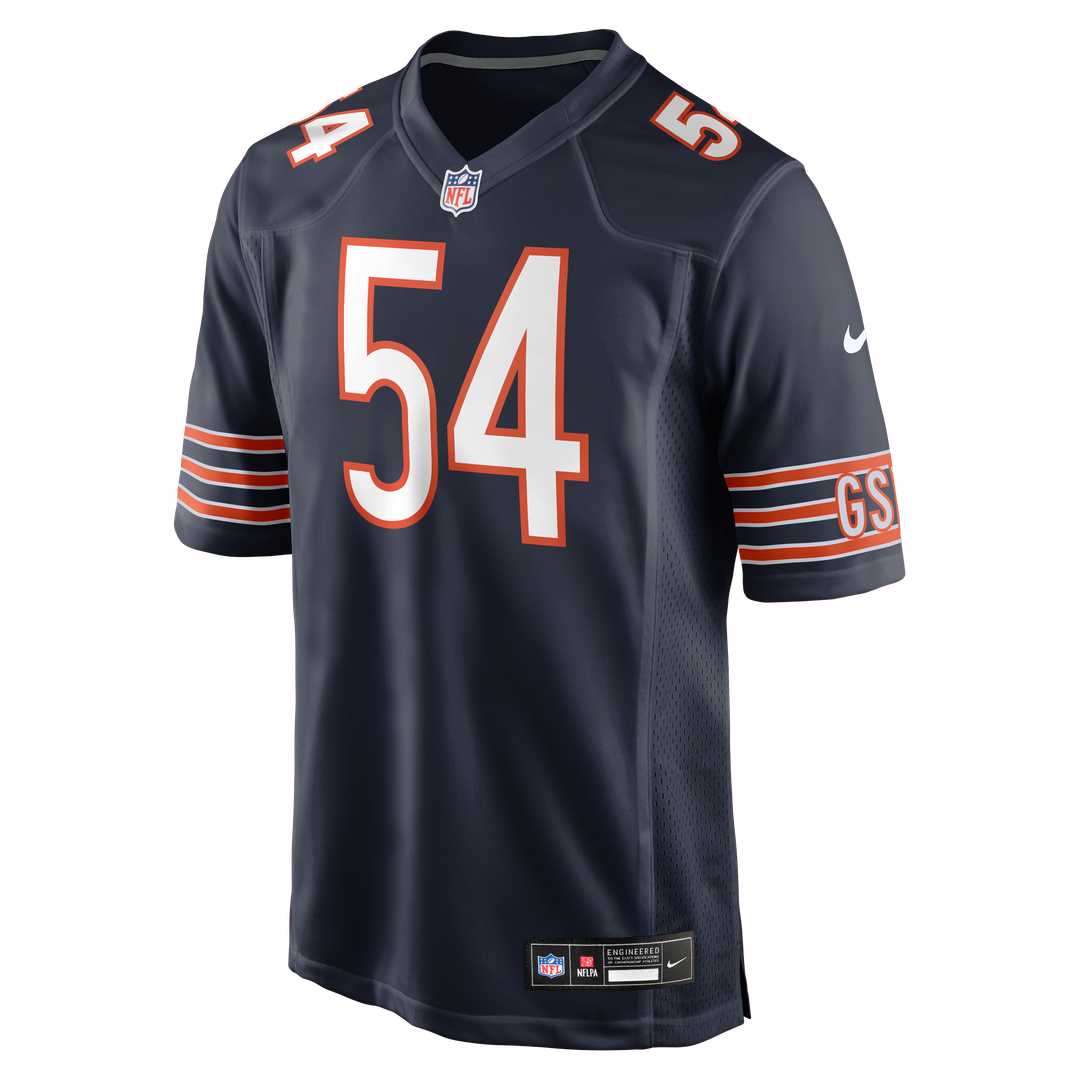 Chicago Bears Brian Urlacher White Retired Player Game Jersey | NFL Football Jersey