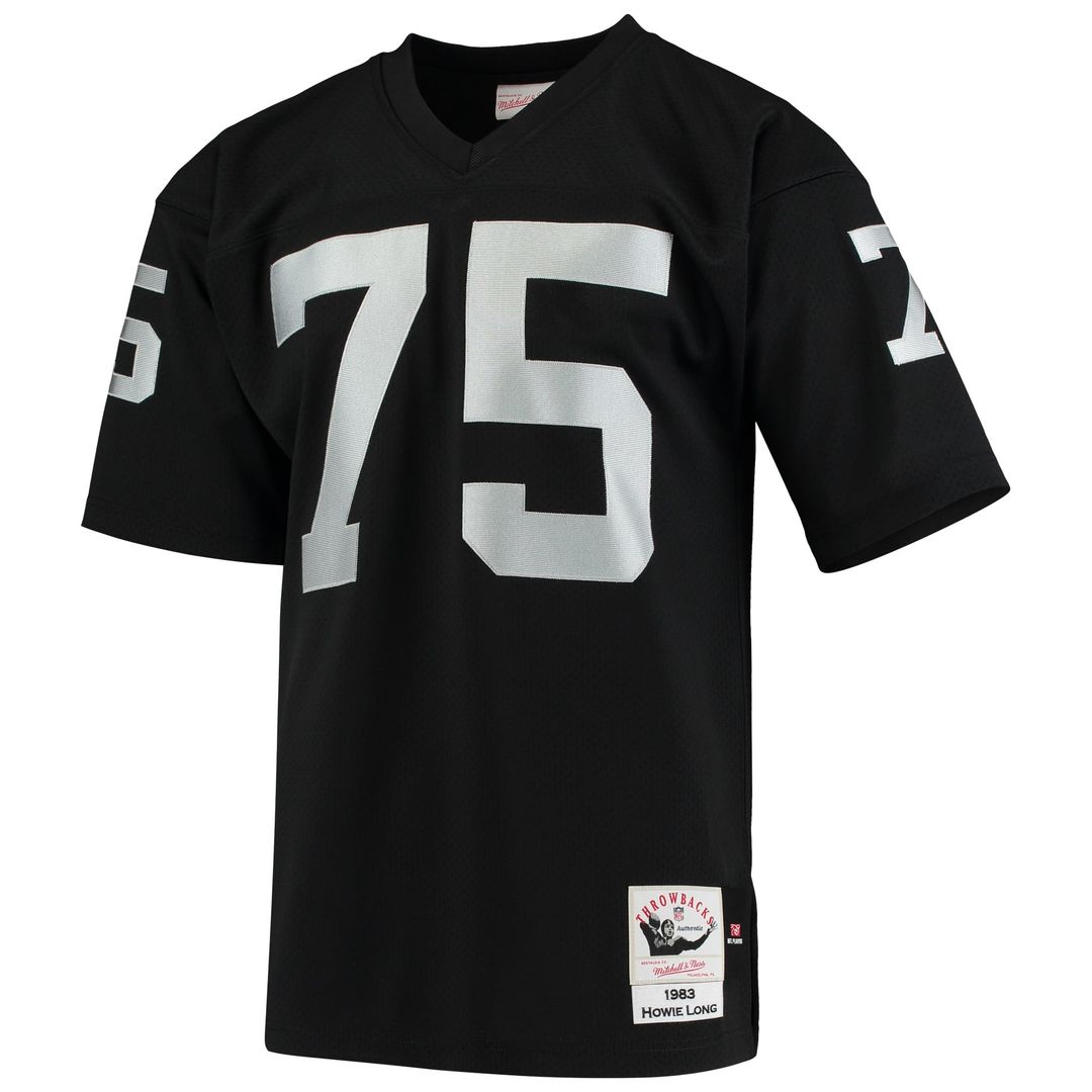 Las Vegas Raiders 1983 Howie Long Black Authentic Throwback Retired Player Jersey | NFL Football Jersey