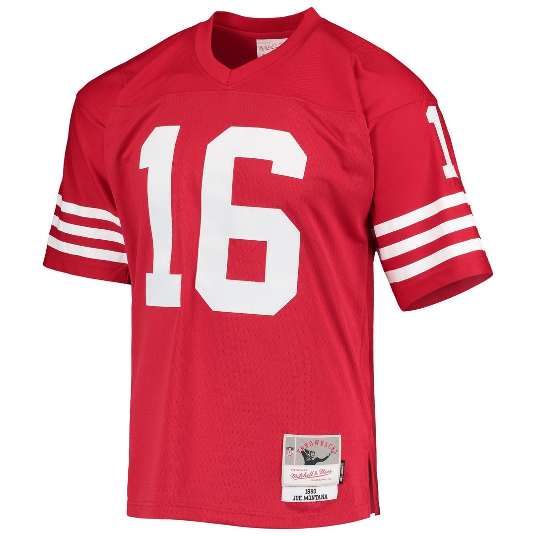 San Francisco 49ers Joe Montana Scarlet Legacy Replica Jersey | NFL Football Jersey