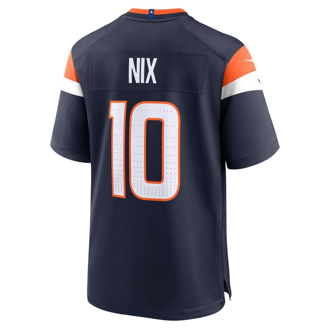 Denver Broncos Bo Nix Navy Alternate Game Jersey | NFL Football Jersey